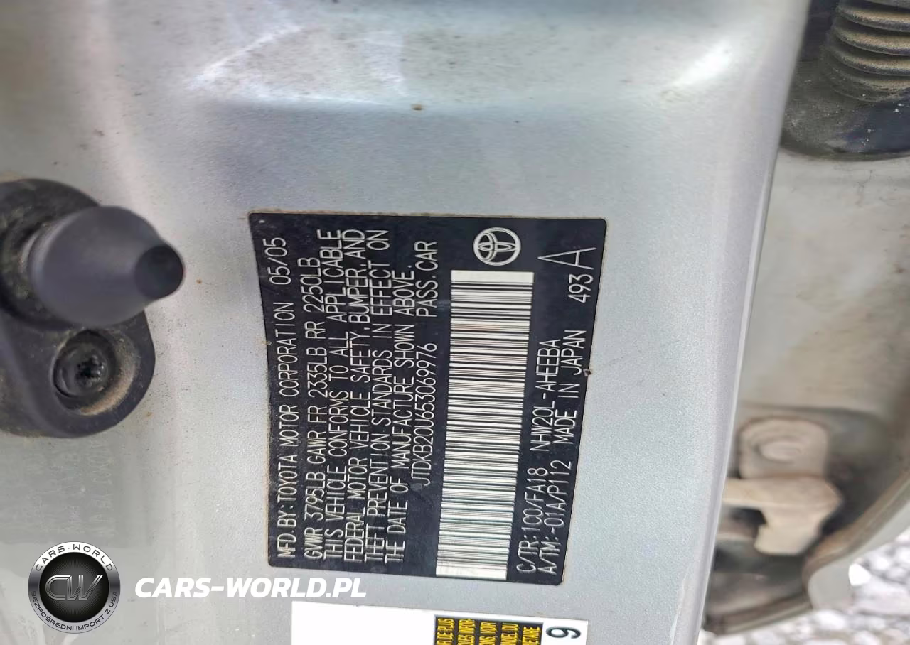 2005 Toyota Prius Base VIN:JTDKB20U653069976 - 12