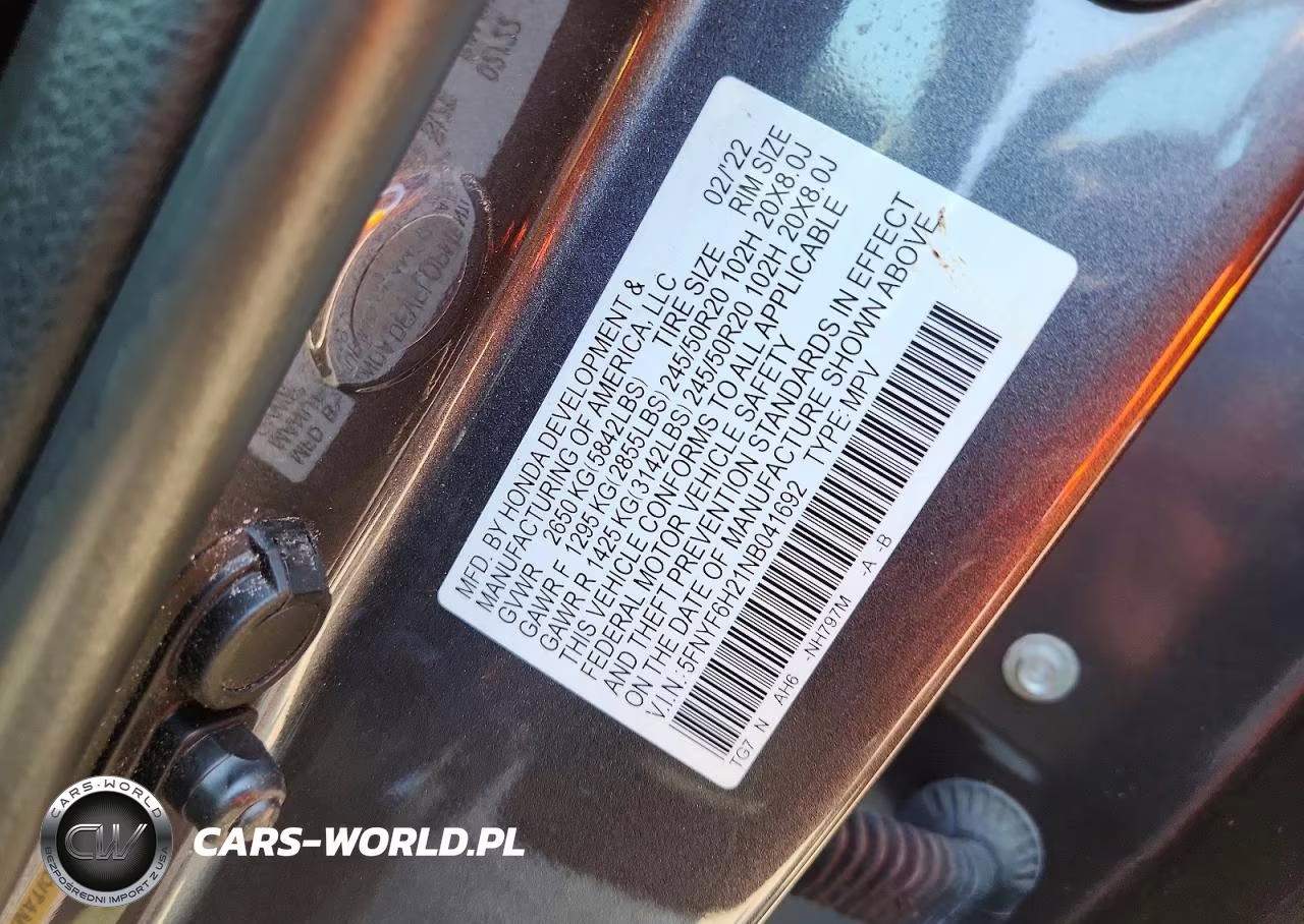 2022 Honda Pilot Se VIN:5FNYF6H21NB041692 - 13