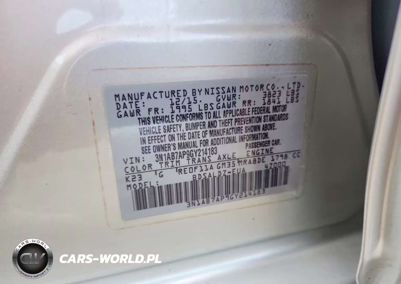 2016 Nissan Sentra Sv VIN:3N1AB7AP9GY214183 - 12