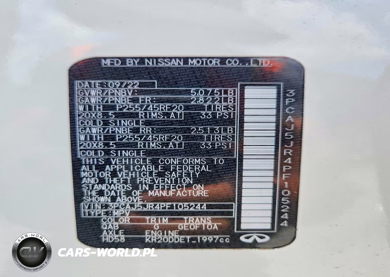 2023 Infiniti Qx55 Luxe VIN:3PCAJ5JR4PF105244 - 14