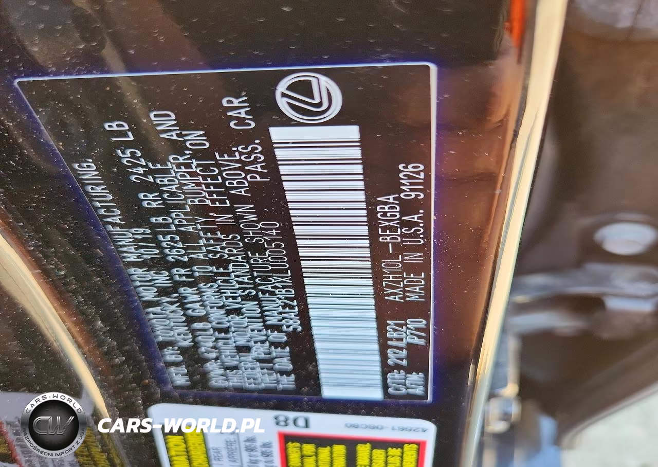 2020 Lexus Es 300H Luxury VIN:58AE21B1XLU005140 - 12