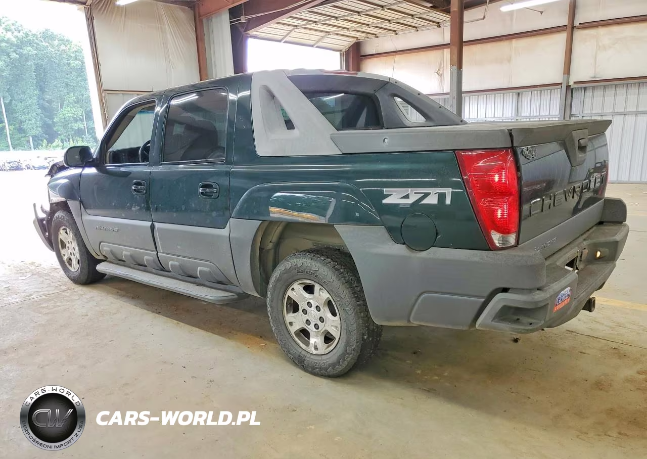 2002 Chevrolet Avalanche K1500 VIN:3GNEK13T72G115860 - 2