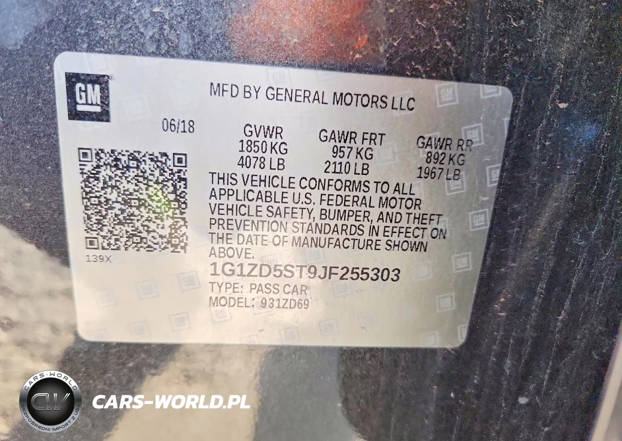 2018 Chevrolet Malibu Lt VIN:1G1ZD5ST9JF255303 - 13