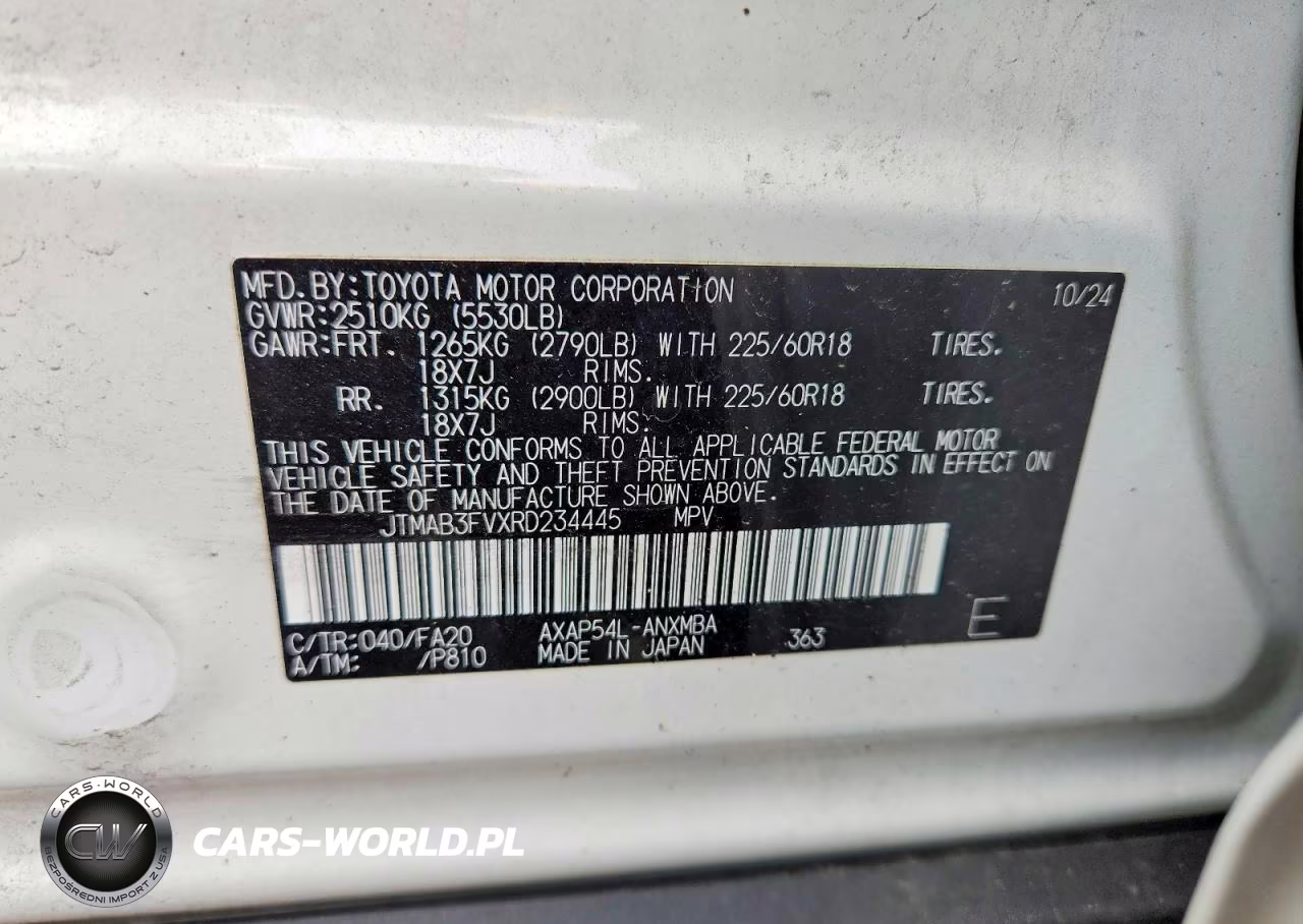 2024 Toyota Rav4 Prime Se VIN:JTMAB3FVXRD234445 - 13
