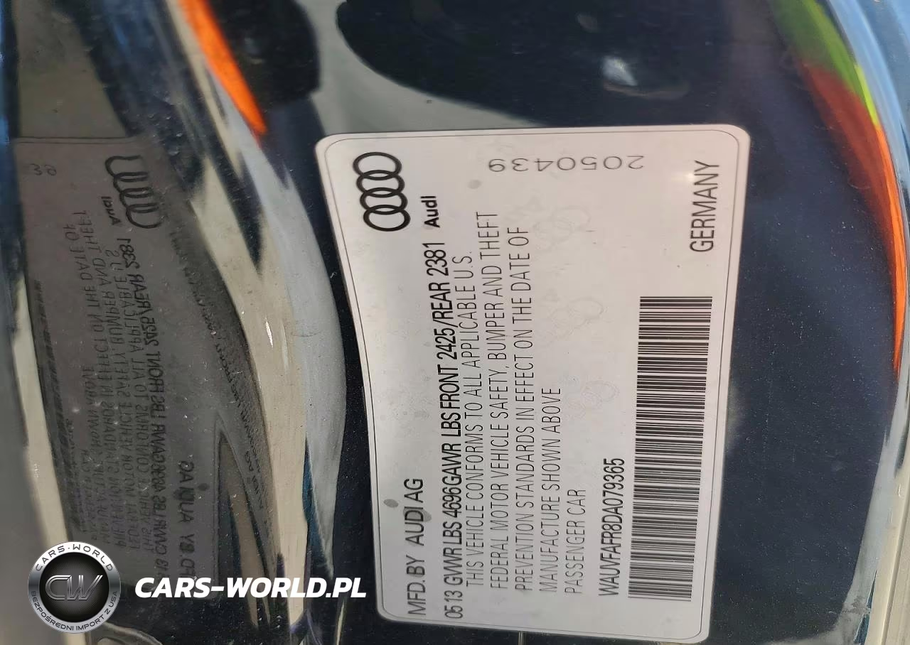 2013 Audi A5 Prestige VIN:WAUVFAFR8DA079365 - 12