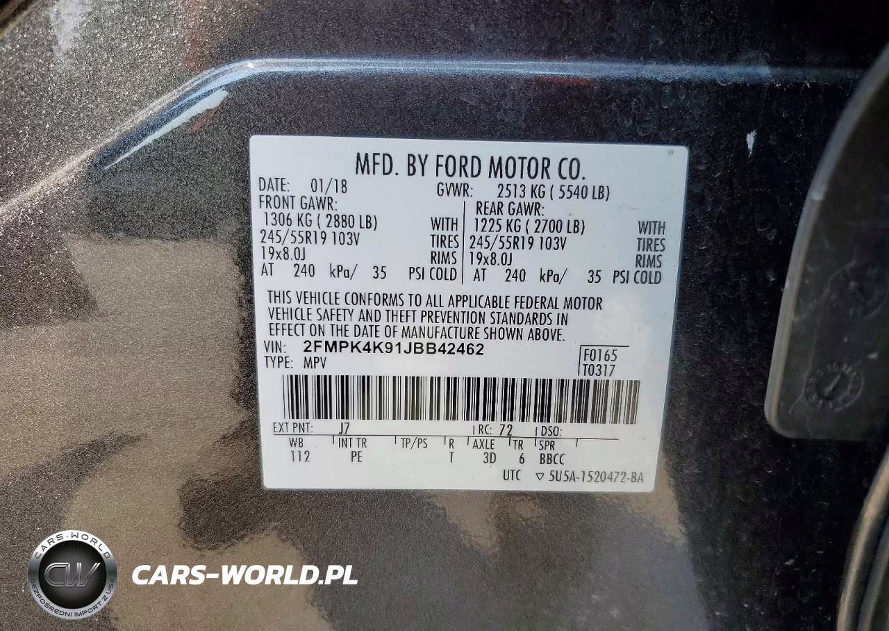 2018 Ford Edge Titanium VIN:2FMPK4K91JBB42462 - 13