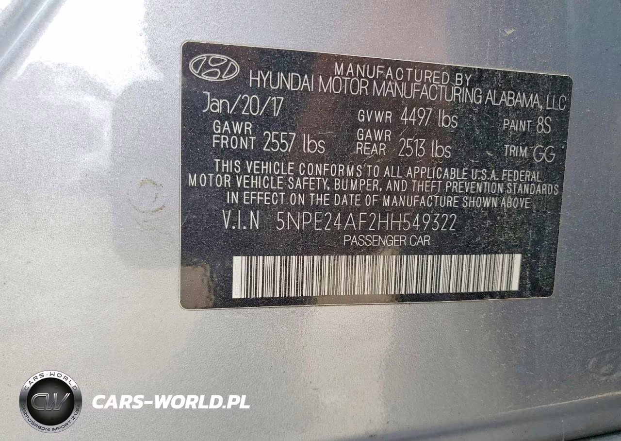 2017 Hyundai Sonata Se VIN:5NPE24AF2HH549322 - 13