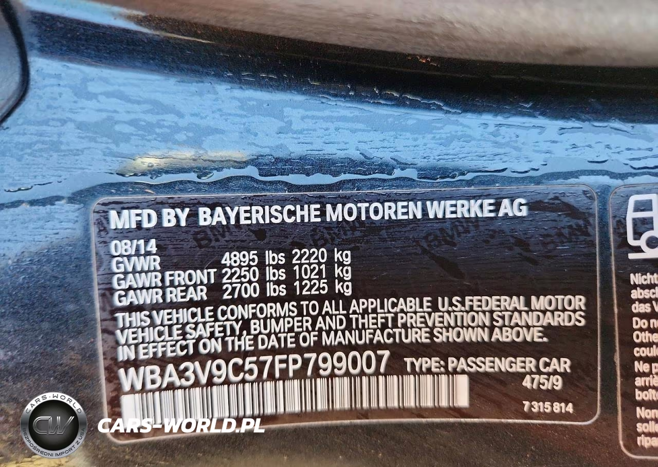 2015 BMW 428 Xi VIN:WBA3V9C57FP799007 - 12