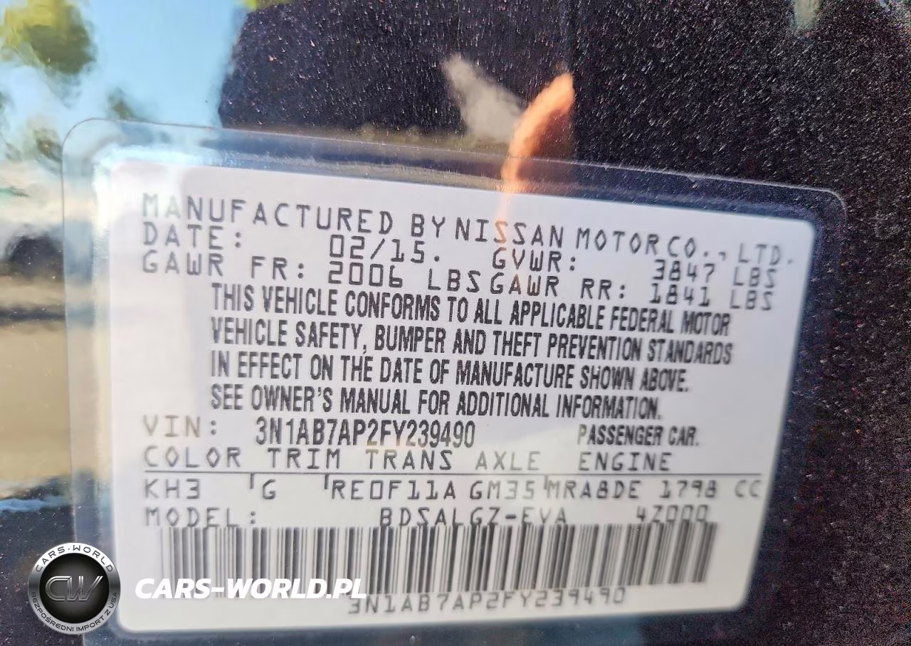 2015 Nissan Sentra Sl VIN:3N1AB7AP2FY239490 - 12