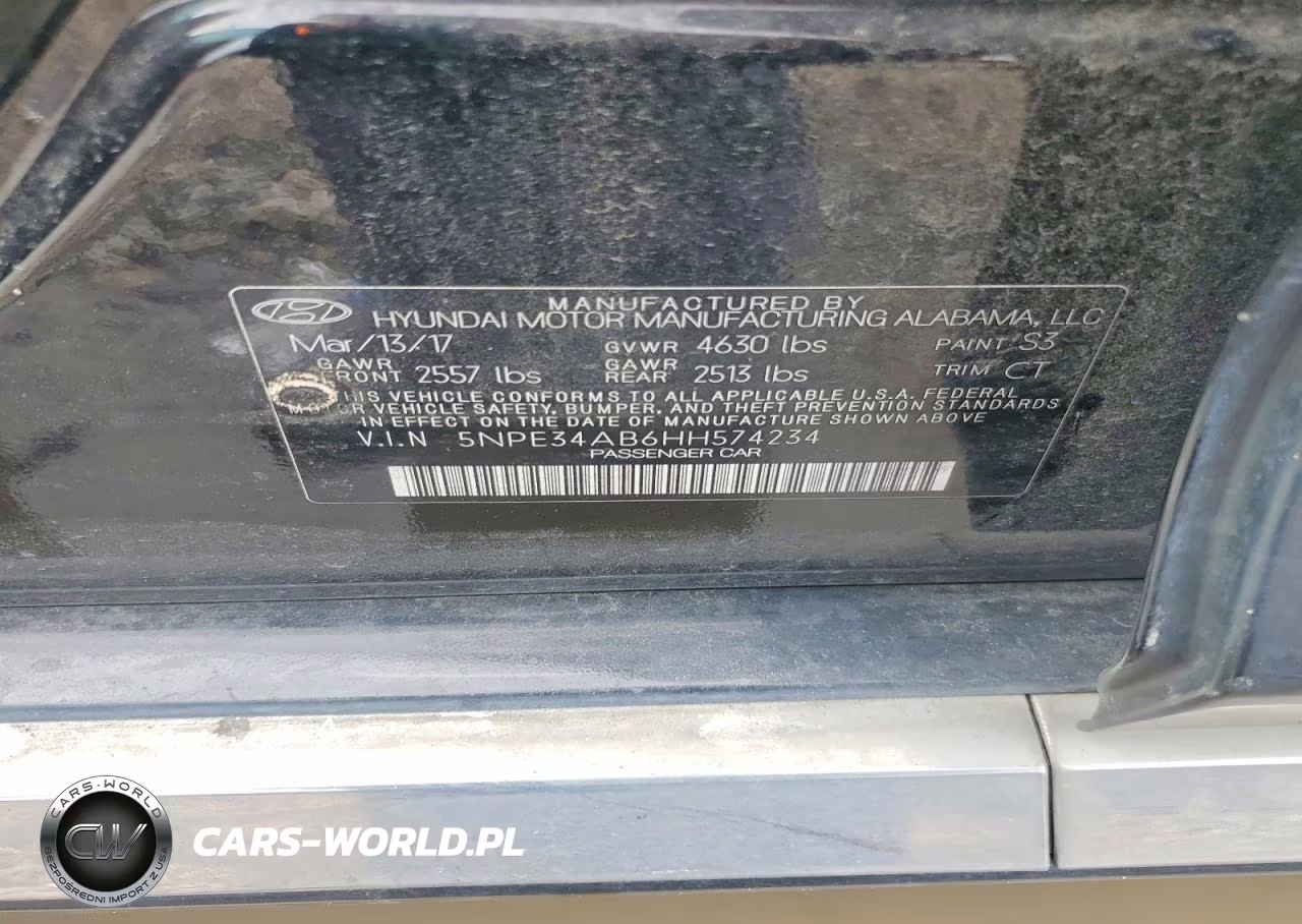 2017 Hyundai Sonata Sport 2.0T VIN:5NPE34AB6HH574234 - 12