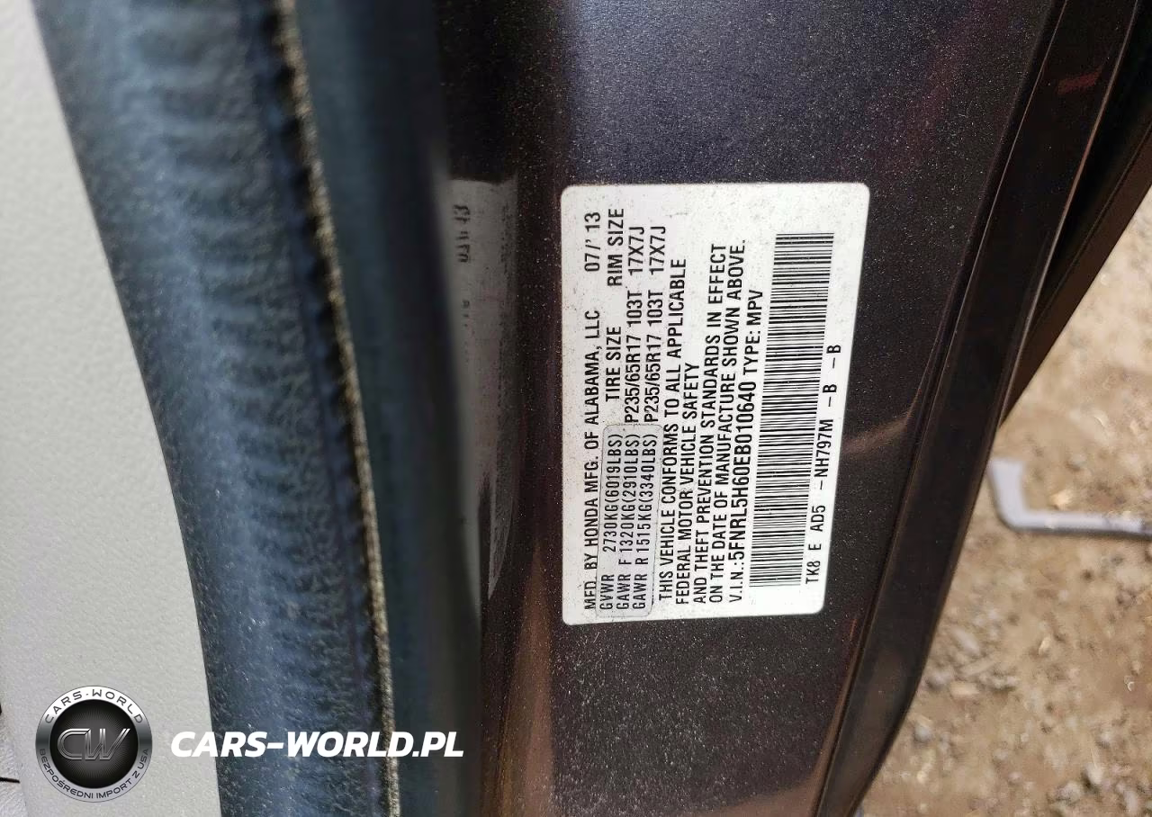2014 Honda Odyssey Exl VIN:5FNRL5H60EB010640 - 13