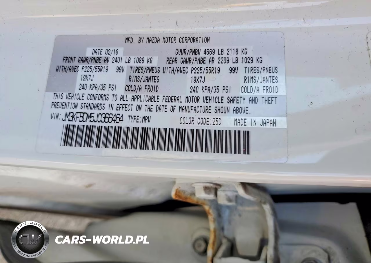 2018 Mazda Cx-5 Grand Touring VIN:JM3KFBDM5J0366464 - 14