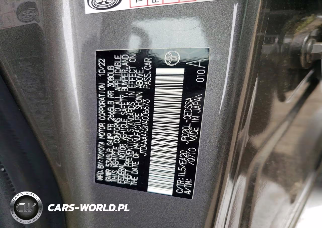 2022 Toyota Mirai Xle VIN:JTDAAAAA2NA006673 - 12