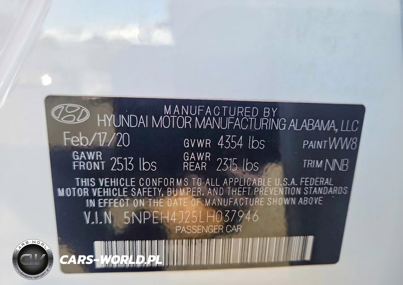 2020 Hyundai Sonata Limited VIN:5NPEH4J25LH037946 - 13