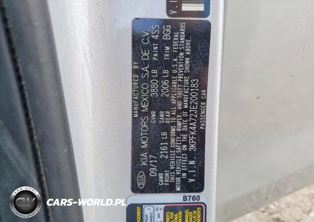 2018 Kia Forte Lx VIN:3KPFK4A72JE200183 - 12