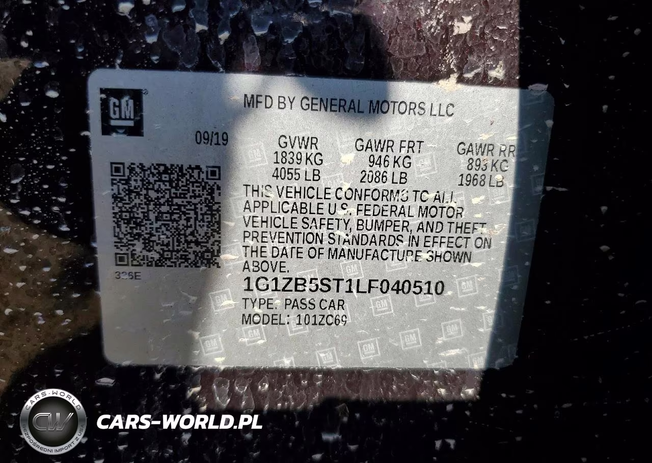 2020 Chevrolet Malibu Ls VIN:1G1ZB5ST1LF040510 - 13