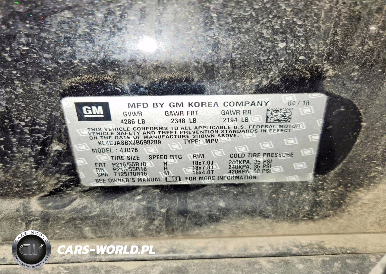 2018 Buick Encore Preferred VIN:KL4CJASBXJB698289 - 13