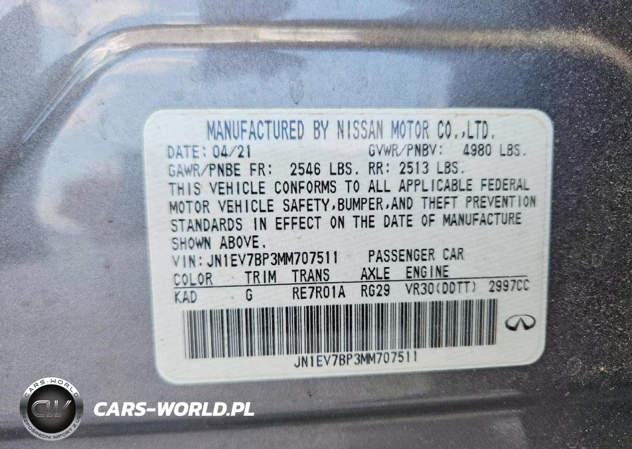2021 Infiniti Q50 Luxe VIN:JN1EV7BP3MM707511 - 12