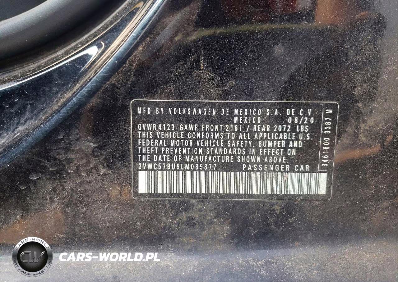 2020 Volkswagen Jetta S VIN:3VWC57BU9LM089377 - 12
