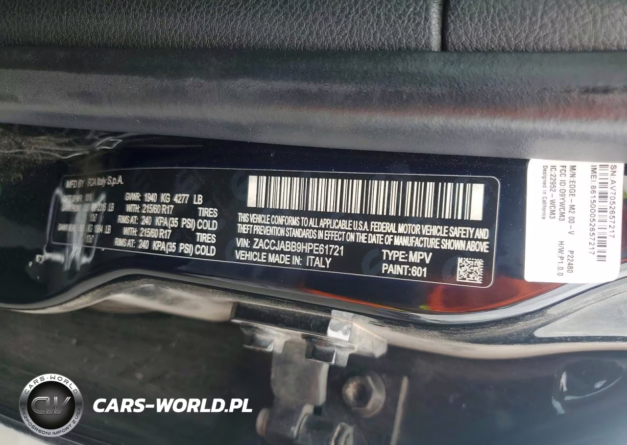 2017 Jeep Renegade Latitude VIN:ZACCJABB9HPE61721 - 13