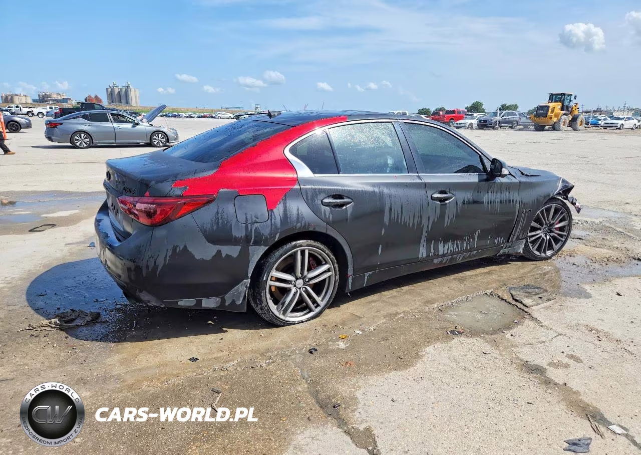 2018 Infiniti Q50 Red Sport 400 VIN:JN1FV7AP8JM461251 - 3
