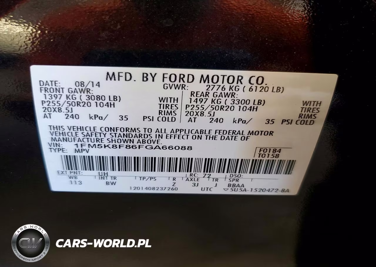 2015 Ford Explorer Limited VIN:1FM5K8F86FGA66088 - 13