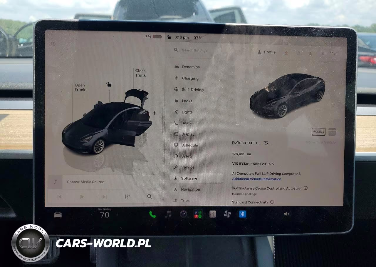 2022 Tesla Model 3 VIN:5YJ3E1EA5NF291075 - 9