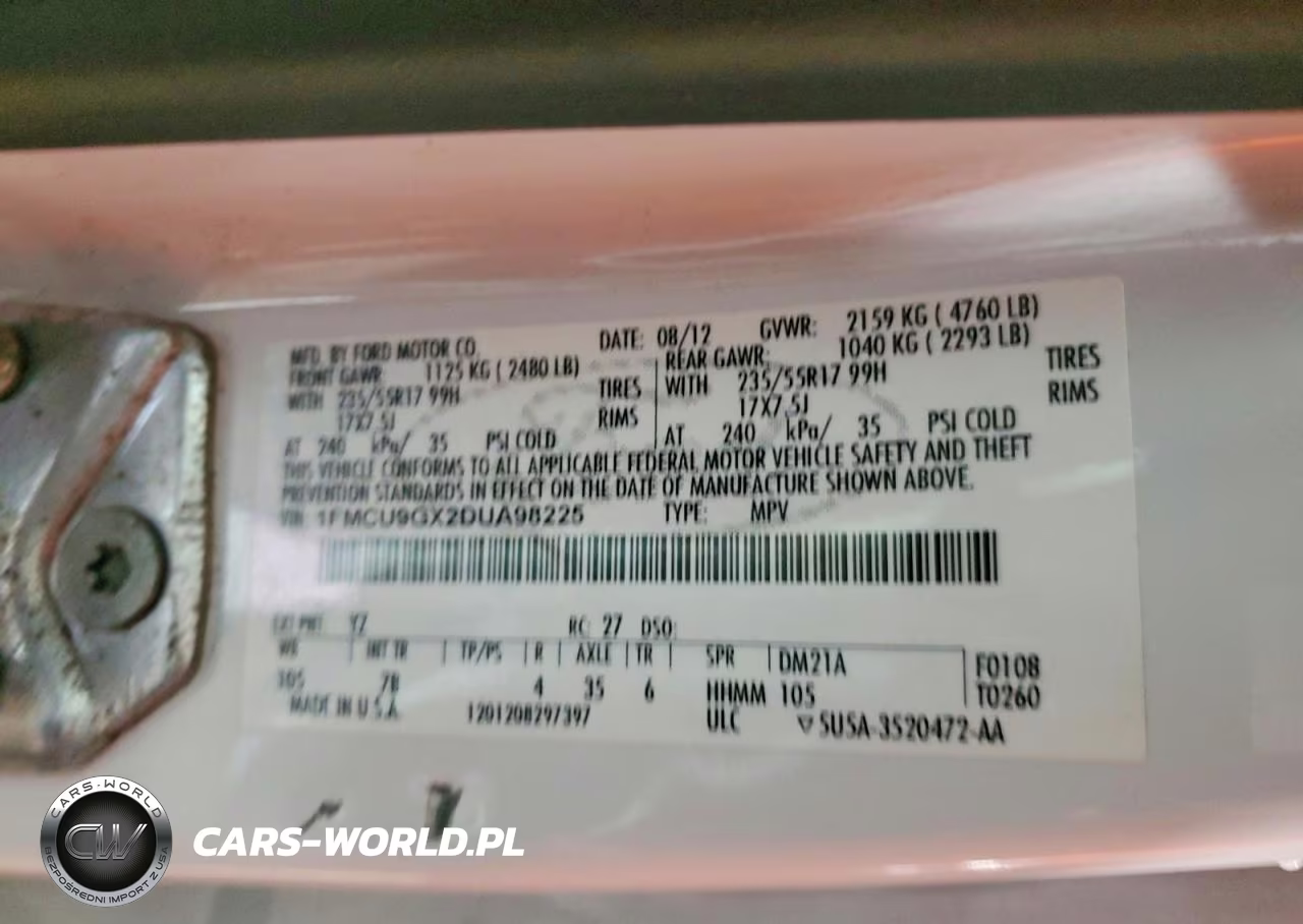 2013 Ford Escape Se VIN:1FMCU9GX2DUA98225 - 14