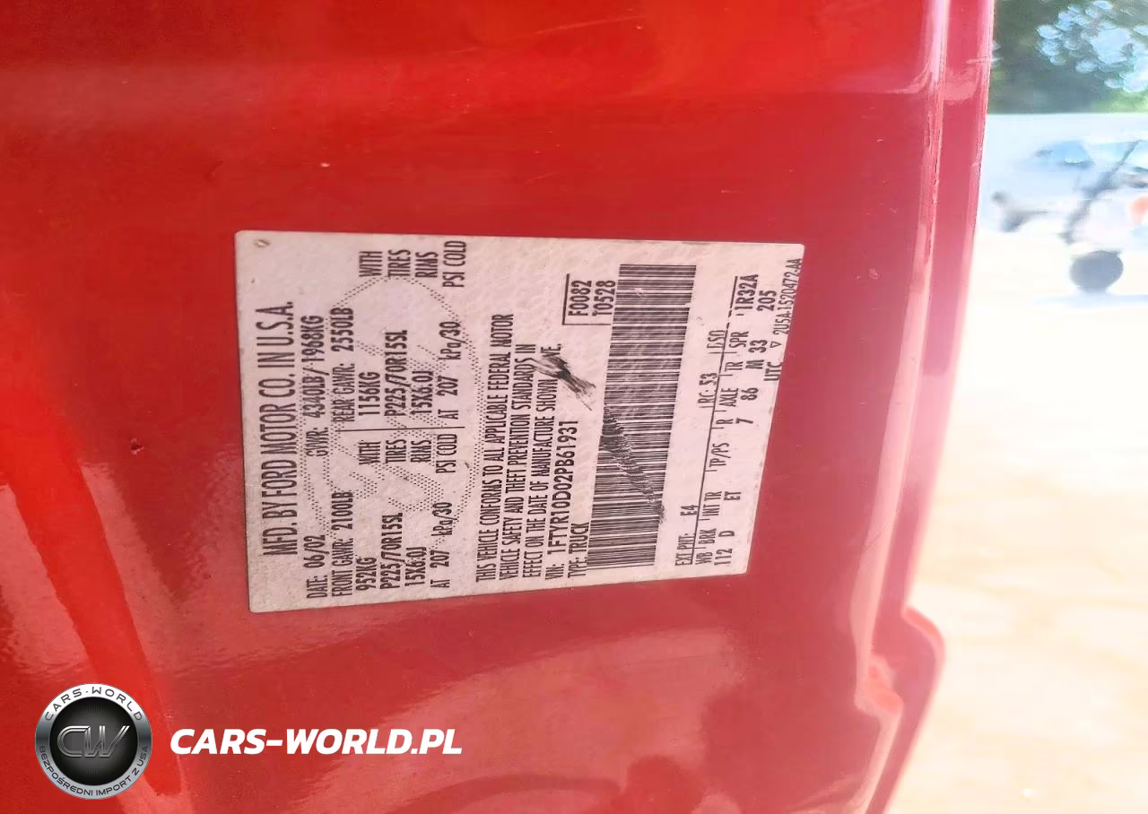 2002 Ford Ranger VIN:1FTYR10D02PB61931 - 12