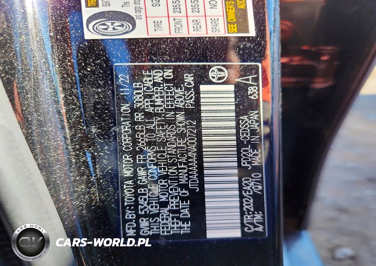 2022 Toyota Mirai Xle VIN:JTDAAAAA4NA007212 - 12