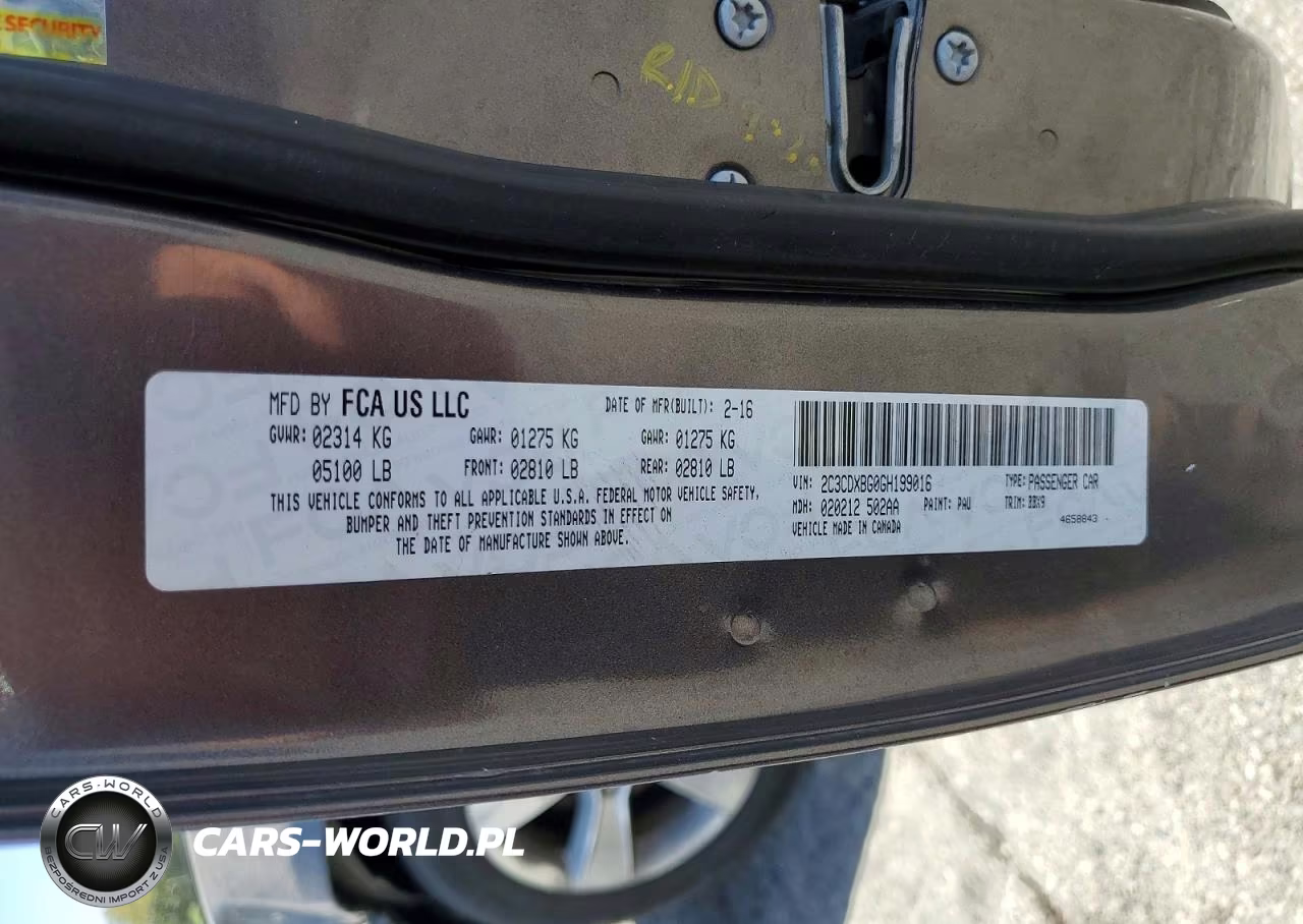 2016 Dodge Charger Se VIN:2C3CDXBG0GH199016 - 12