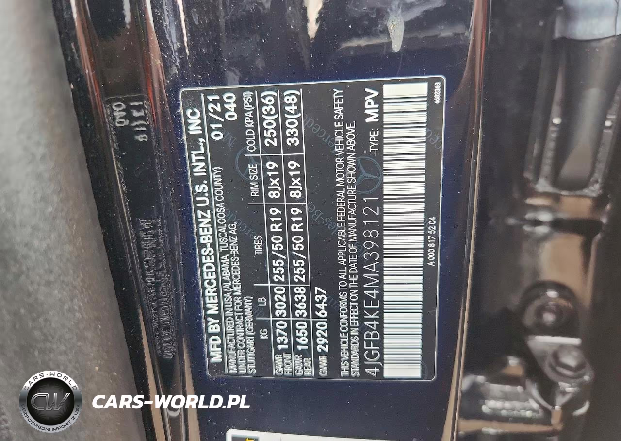 2021 Mercedes-Benz Gle 350 4Matic VIN:4JGFB4KE4MA398121 - 13