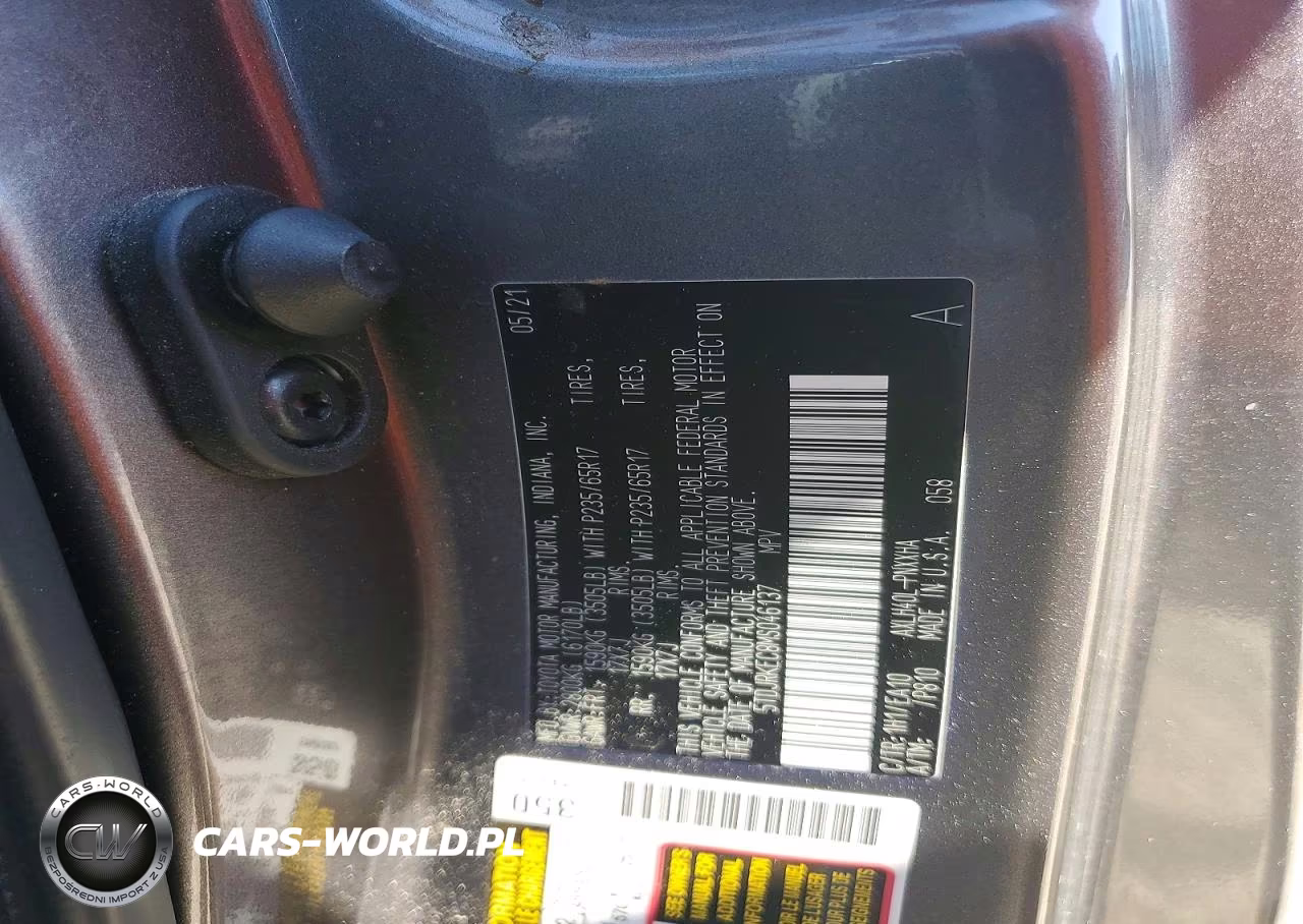 2021 Toyota Sienna Xle VIN:5TDJRKEC8MS046137 - 13