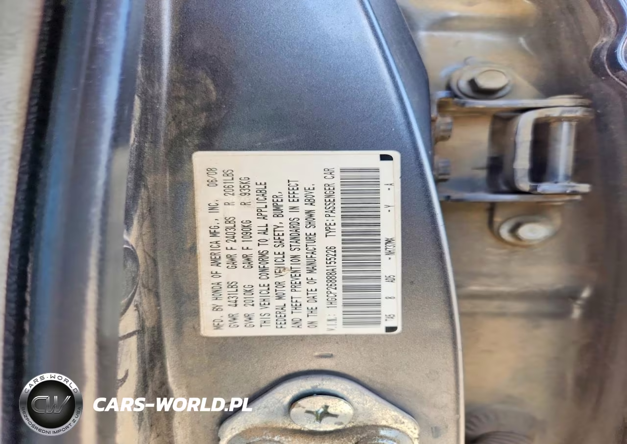 2008 Honda Accord Exl VIN:1HGCP26888A155226 - 12