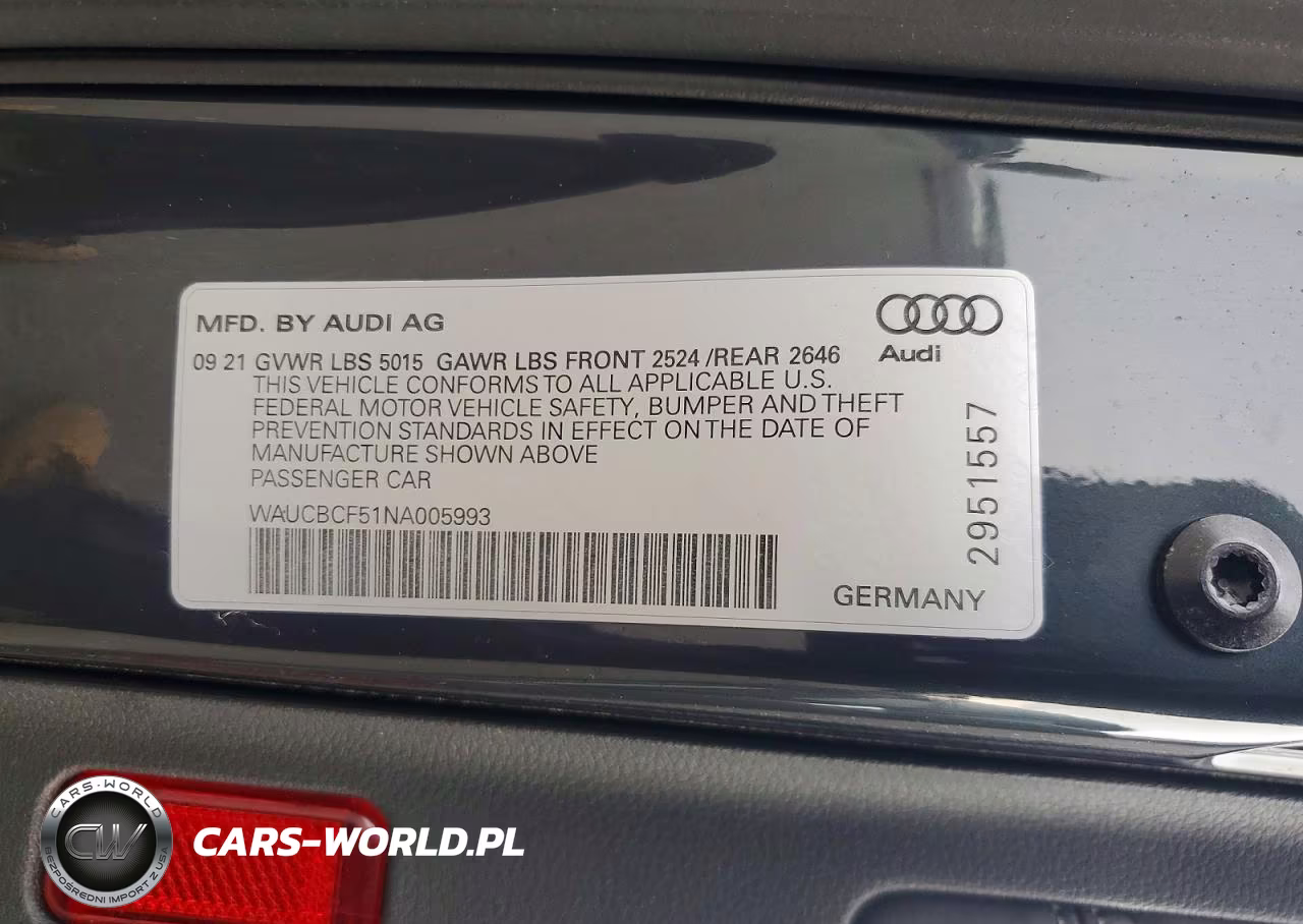2022 Audi A5 Premium Plus 40 VIN:WAUCBCF51NA005993 - 12