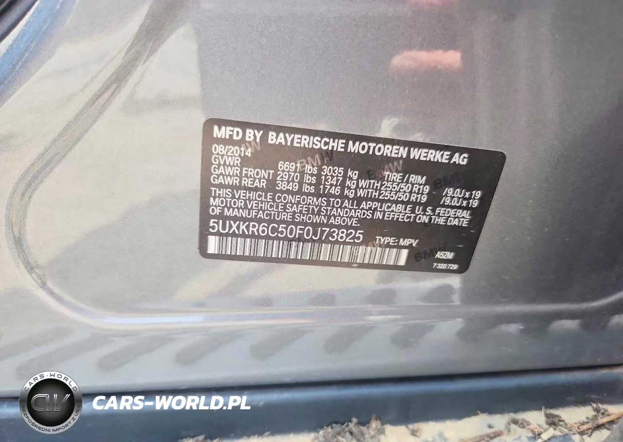 2015 BMW X5 xDrive50I VIN:5UXKR6C50F0J73825 - 13