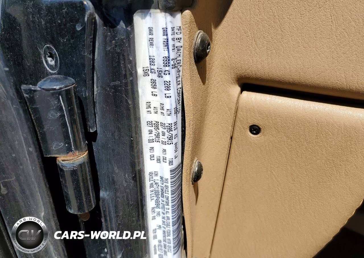1999 Jeep Wrangler Se VIN:1J4FY19S9XP460945 - 12