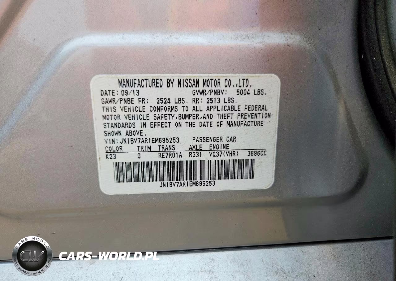 2014 Infiniti Q50 Premium VIN:JN1BV7AR1EM695253 - 12