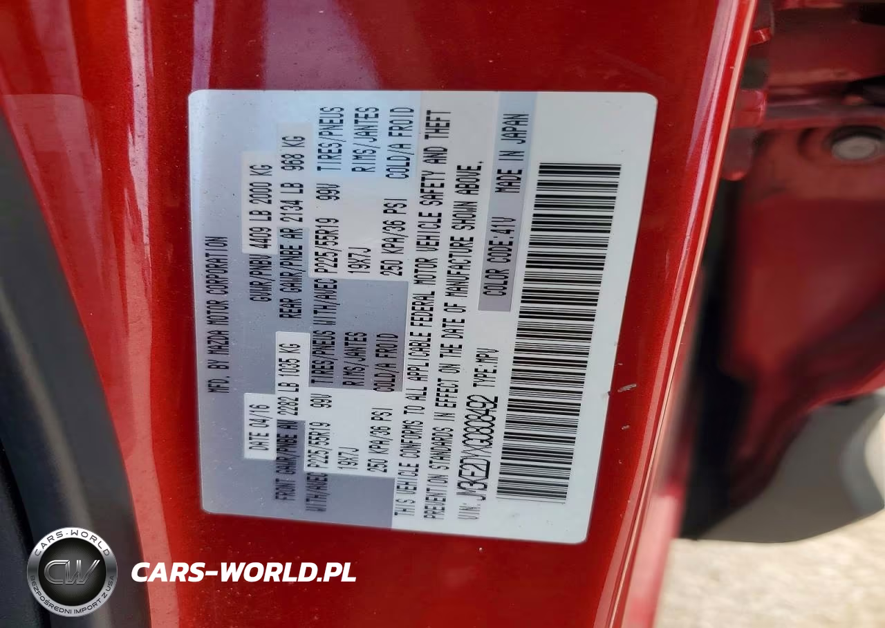 2016 Mazda Cx-5 Gt VIN:JM3KE2DYXG0808492 - 12