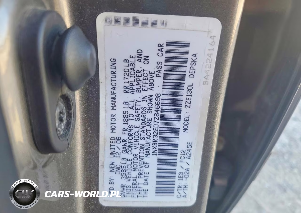 2007 Toyota Corolla S VIN:1NXBR32E07Z846698 - 12