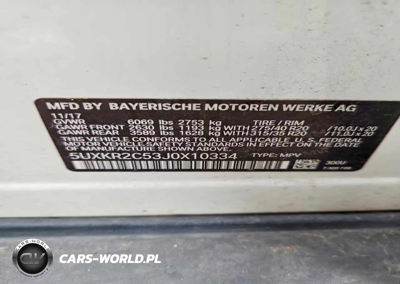 2018 BMW X5 Sdrive35I VIN:5UXKR2C53J0X10334 - 12