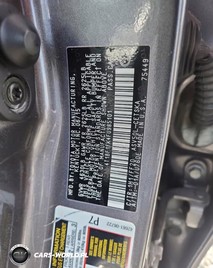 2015 Toyota Camry Se VIN:4T1BF1FK4FU985101 - 13