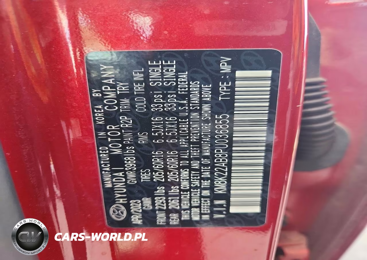2023 Hyundai Kona Se VIN:KM8K22AB8PU036855 - 14