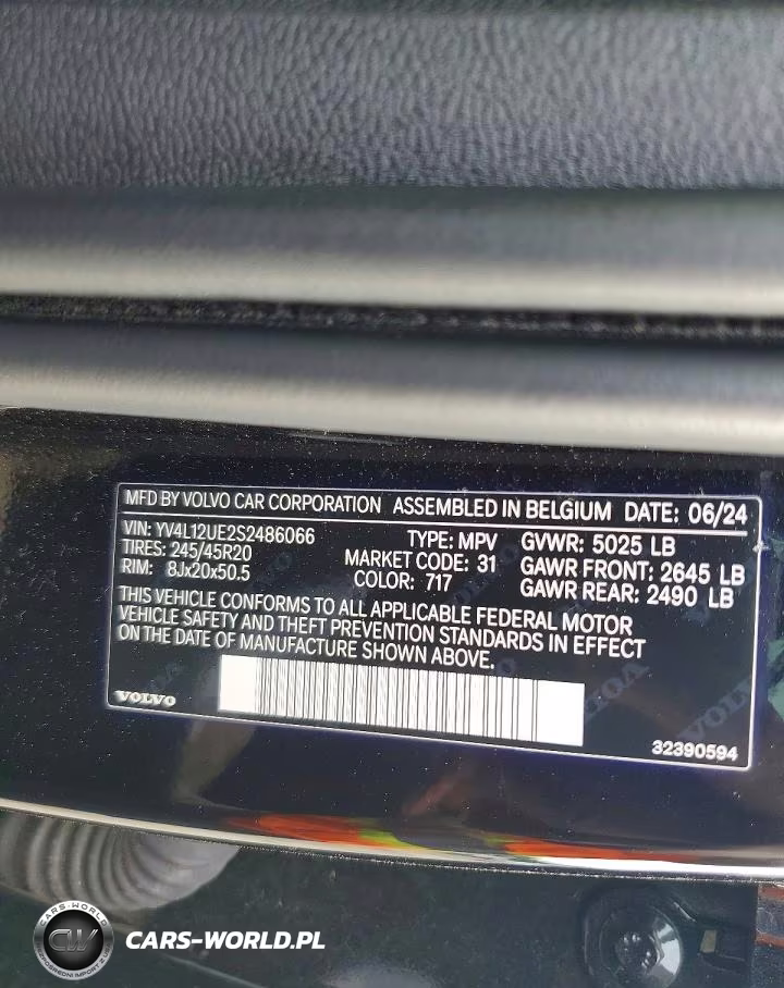 2025 Volvo Xc40 Plus VIN:YV4L12UE2S2486066 - 14