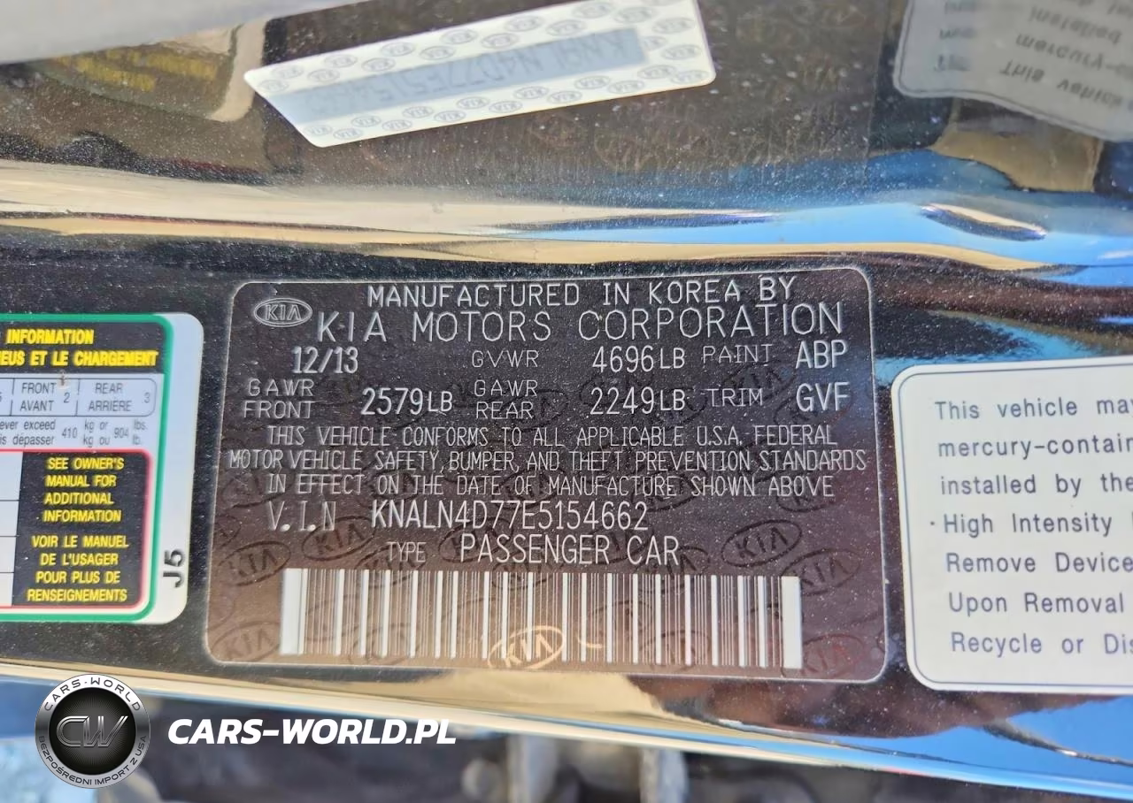 2014 Kia Cadenza Premium VIN:KNALN4D77E5154662 - 12