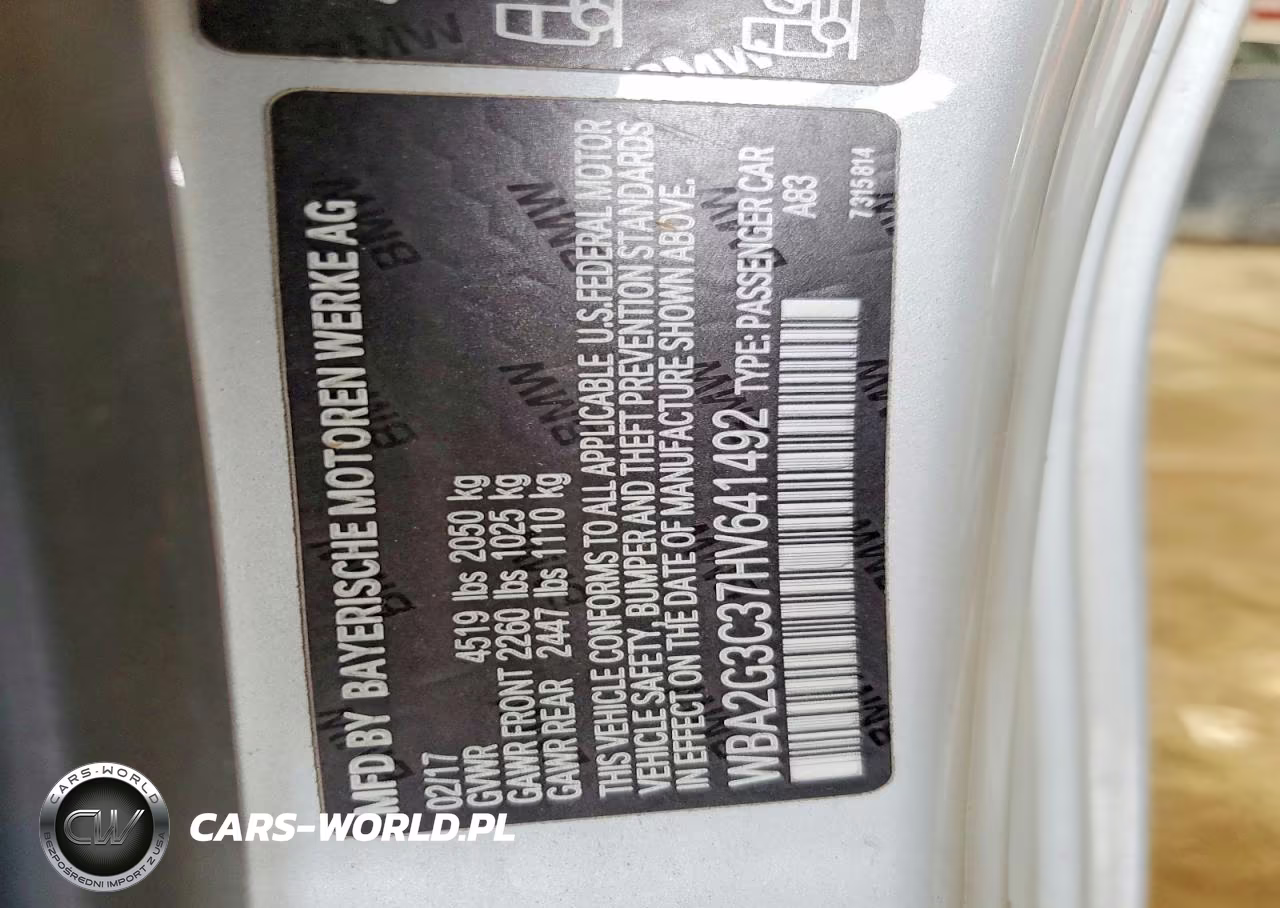 2017 BMW M240Xi VIN:WBA2G3C37HV641492 - 12