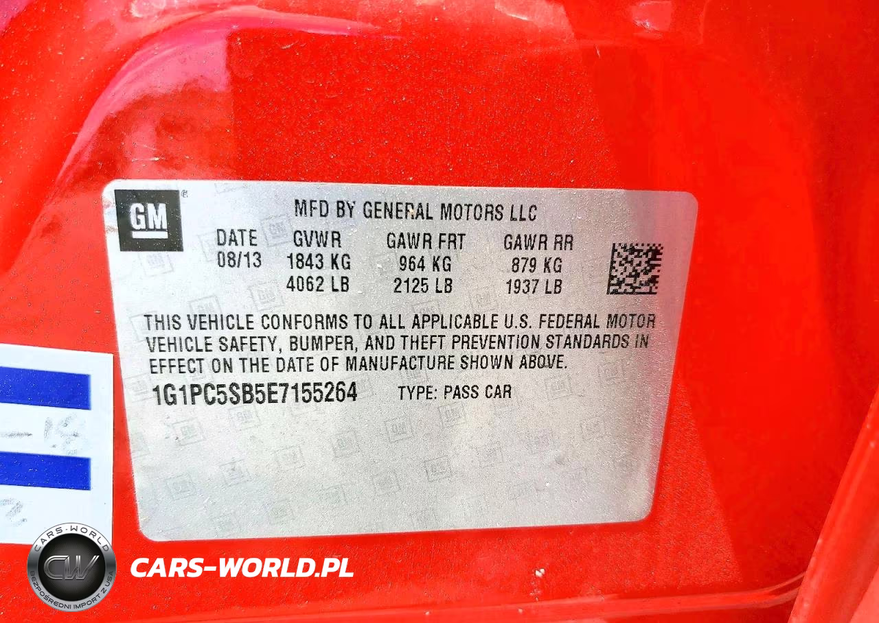 2014 Chevrolet Cruze Lt VIN:1G1PC5SB5E7155264 - 12