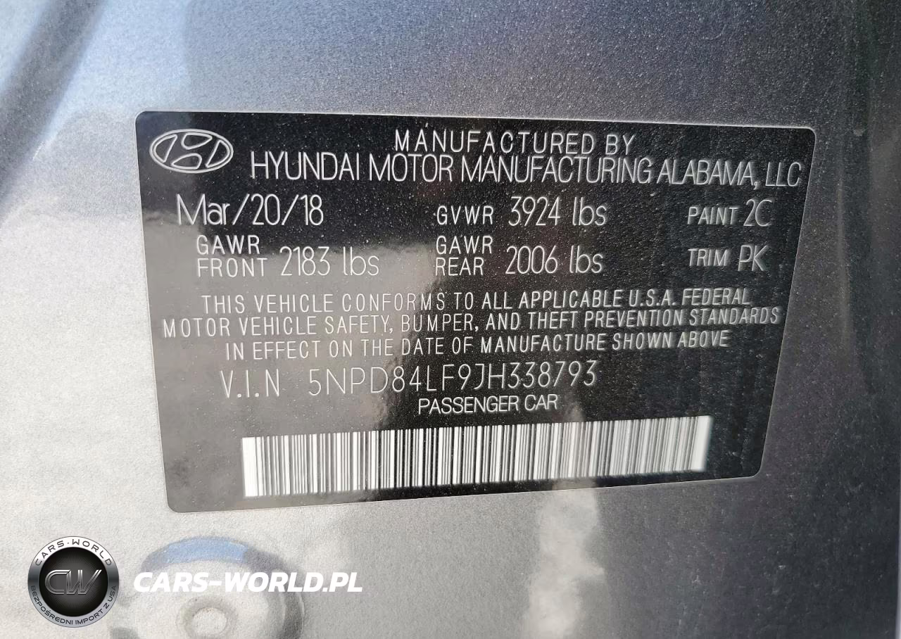2018 Hyundai Elantra Sel VIN:5NPD84LF9JH338793 - 12