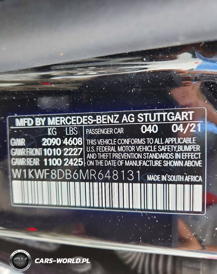 2021 Mercedes-Benz C 300 VIN:W1KWF8DB6MR648131 - 12