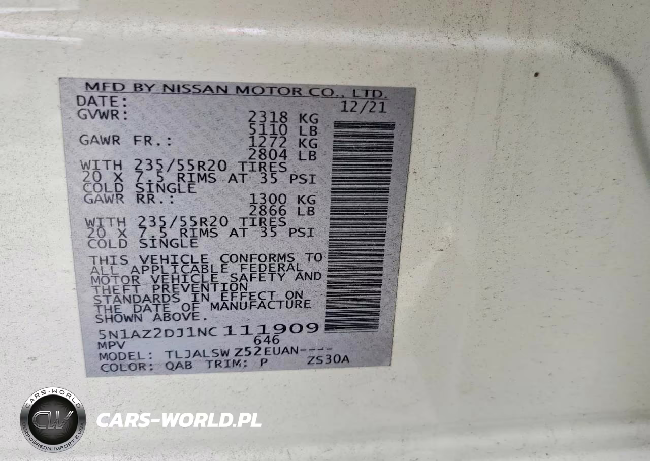 2022 Nissan Murano Platinum VIN:5N1AZ2DJ1NC111909 - 13